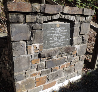 Plaque commemorating extension