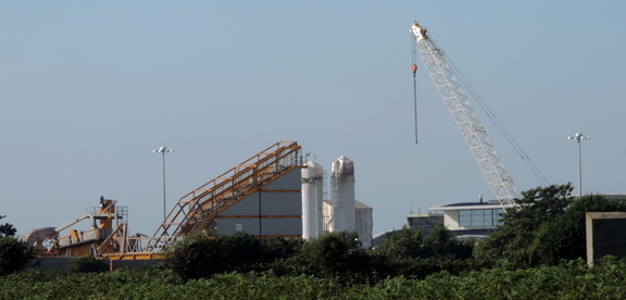 Crane and Silos