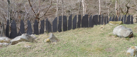 Slate fence