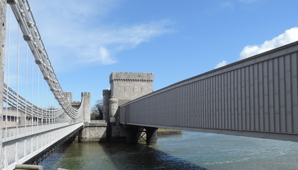 Between the bridges
