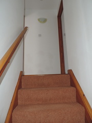 Up the stairs