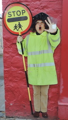 Two-fingered woman