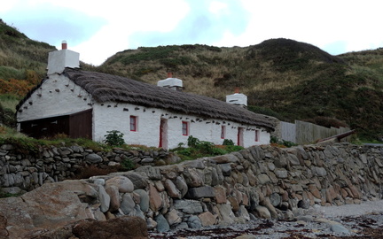 Cottage and cannon