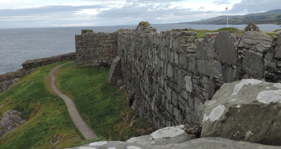 Along the wall