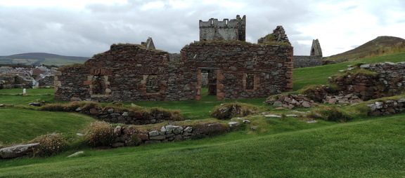 Across the ruins