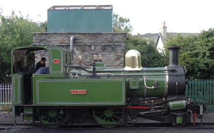 Engine by water tower