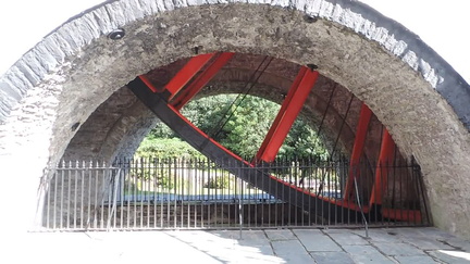 Under the wheel