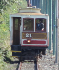 Approaching tram