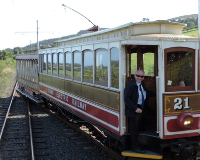 Passing tram