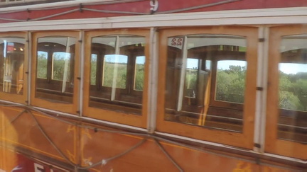 Passing tram