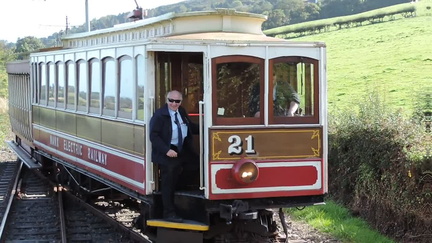 Passing tram
