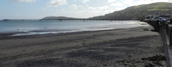 Along the beach