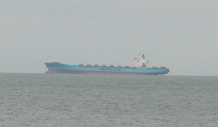 Blue ship