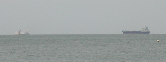 Boats passing