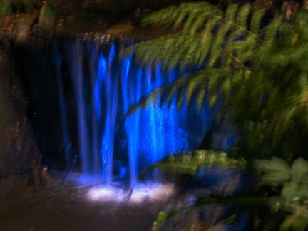 Blue waterfall