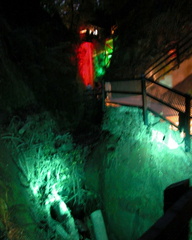Red waterfall