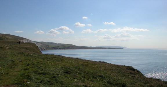 Along the cliffs
