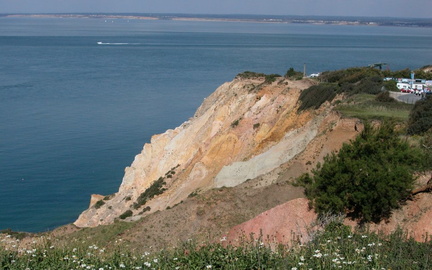 Cliffs across the Solent