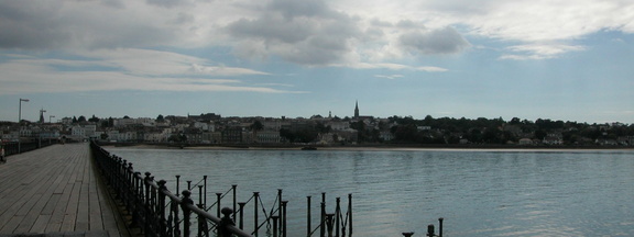 Along the pier