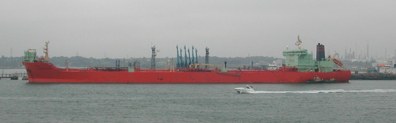 Red and green boat