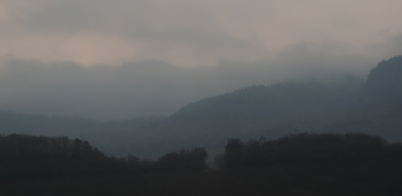Misty mountains