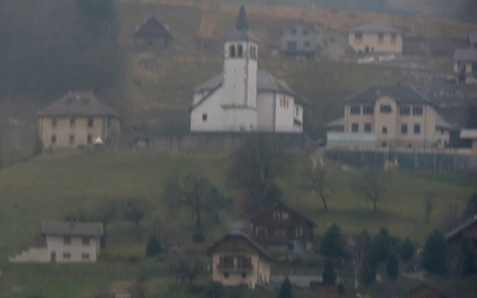 Village on a hillside