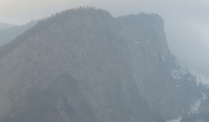 Snowy cliffs