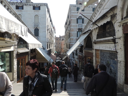 Down the Rialto bridge