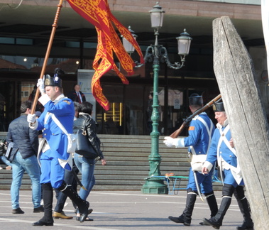 Marching under the banner