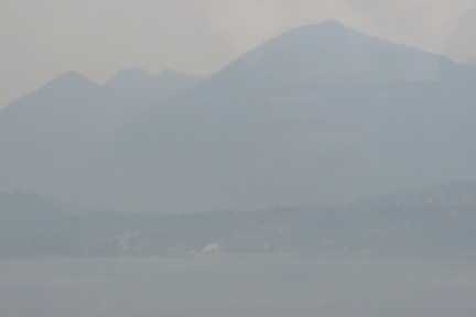 Across the lake
