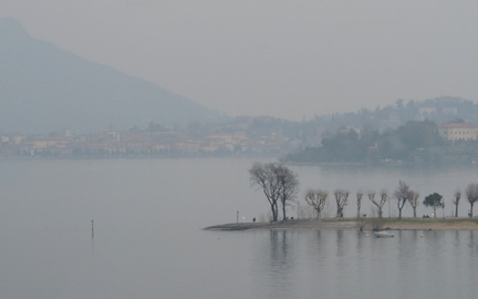 Across the lake