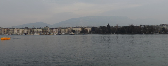 Across the lake