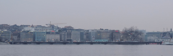 Across the lake