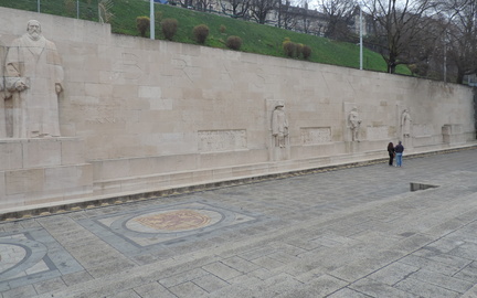 Along the wall