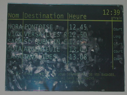 Departures board
