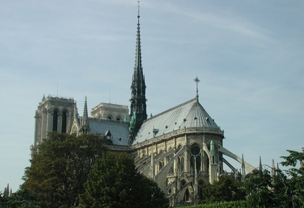 Notre Dame from behind