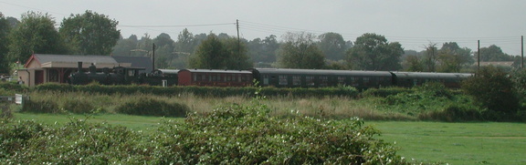 Station in the distance