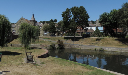 Across the canal