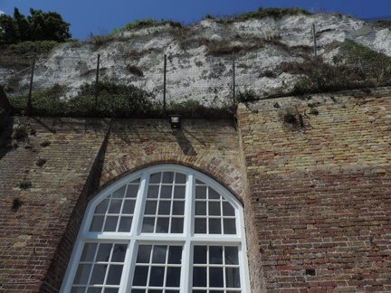 Under the cliffs