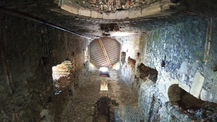 Inside the lighthouse