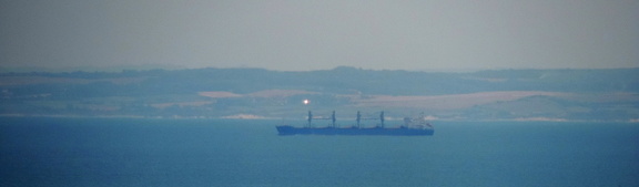 Ship against the coast