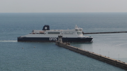 Ferry entering