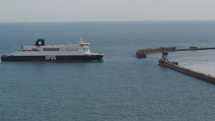 Ferry entering