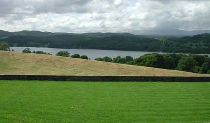 Fields and lake