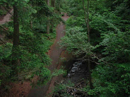 Stream and path from bridge