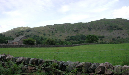 St Catherine's against landscape