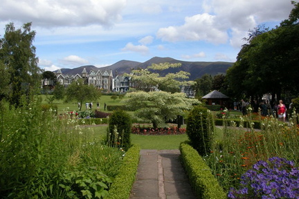 Garden and Mountains