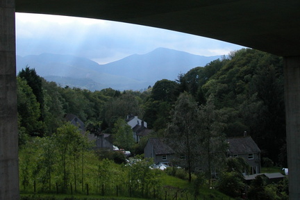 Under bridge