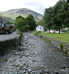 Stream and mountain
