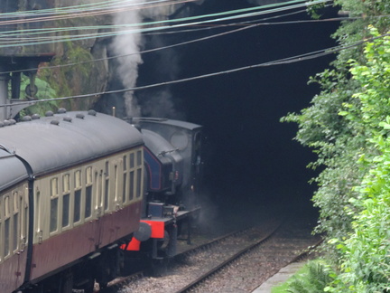 By the tunnel